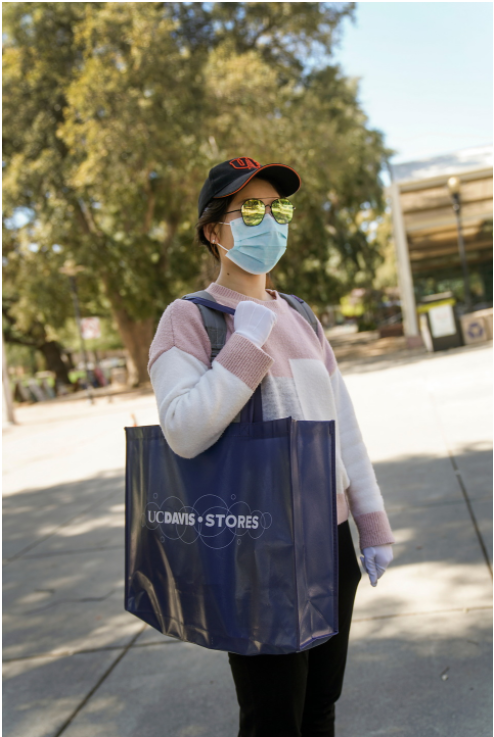 student in mask