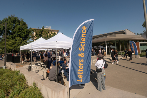 College of Letters & Science banner at an event