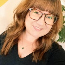 Jillian Hancock wearing glasses